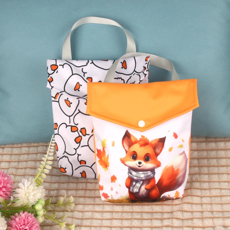 Pororo Baby Diaper Bag Waterproof Wet Bag for Swimsuit Travel Beach Pool Dirty Yoga Gym Clothes Makeup Bag