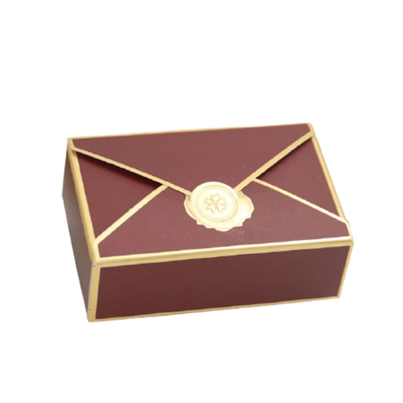 50Pcs Envelope Shape Candy Box Chocolate Gift Box Packaging for Guests Baby Shower Wedding Favor Gift Treat Boxes Party Decor