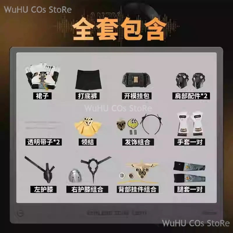 Game Zenless Zone Zero Anby Demara Cosplay Costume Anby Demara Sliver Soldier Cosplay Suit Wig Women Halloween RolePlay Suit