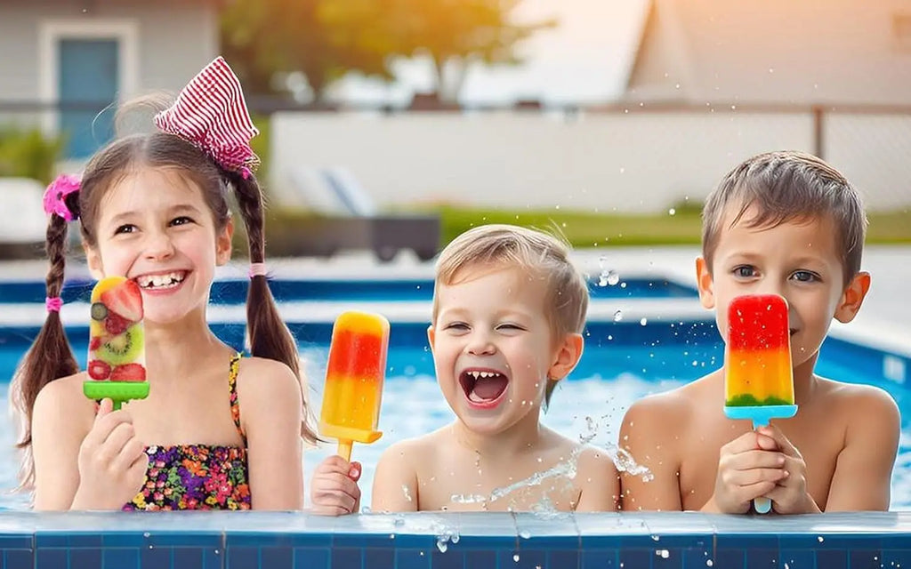 BPA-Free Popsicle Molds, 6 Pcs, Reusable, w/Sticks, Funnel & Brush.