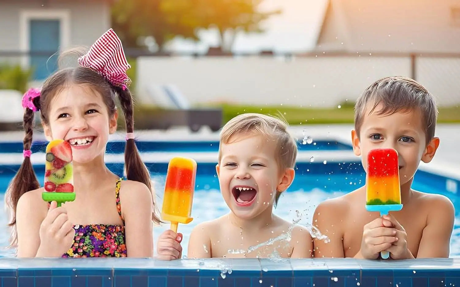 BPA-Free Popsicle Molds, 6 Pcs, Reusable, w/Sticks, Funnel & Brush.