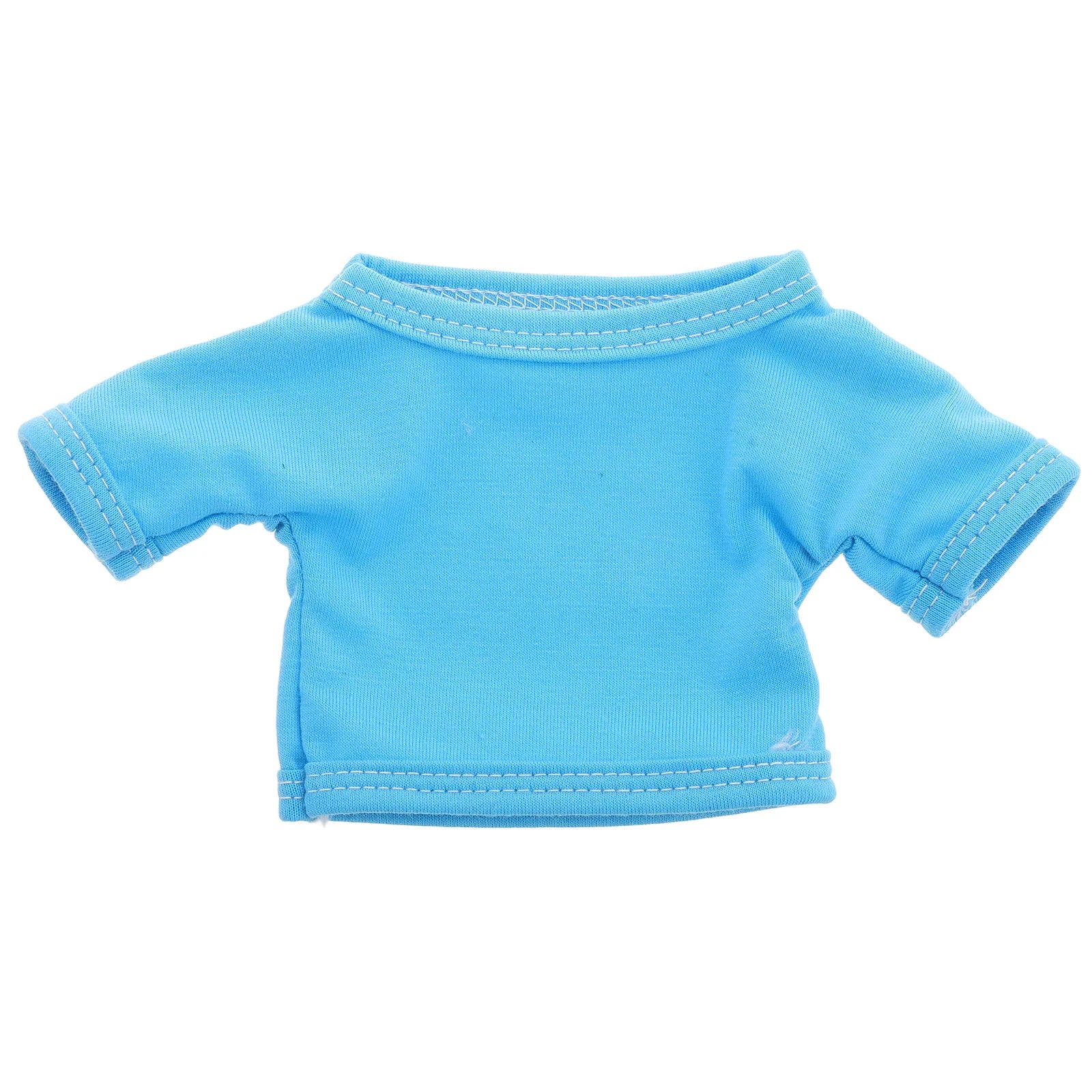 1PC Pure White Short Sleeve Bear Clothes Versatile Children Toy Collection Meticulous Craftsmanship Stuffed Animal Shirts Baby