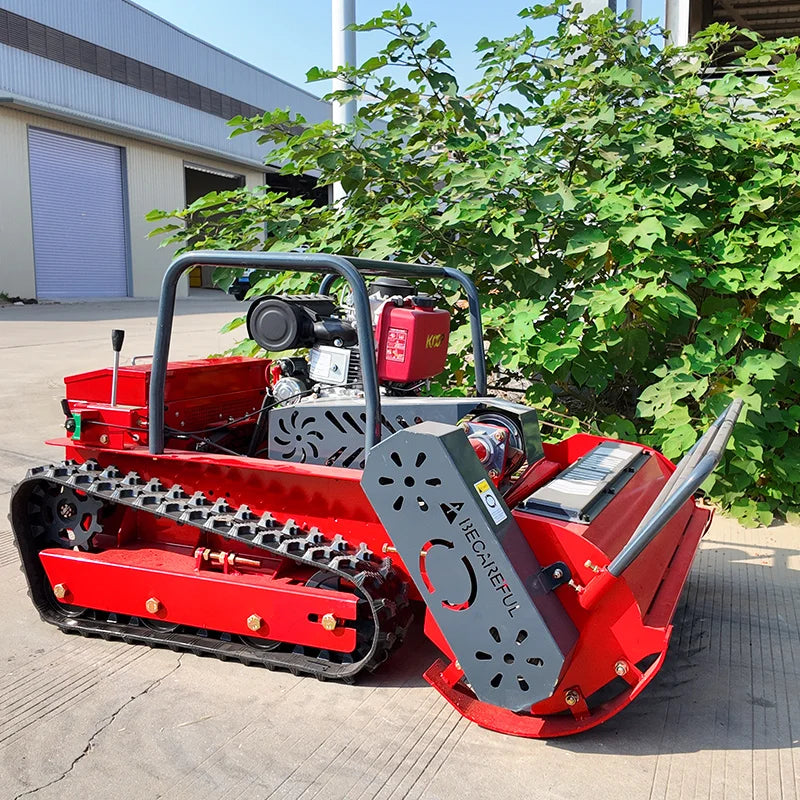 Customized High Quality CE Approve Grass Cutting Machine Crawler Brush Cutter for Agriculture Electric Remote Control Robot Lawn