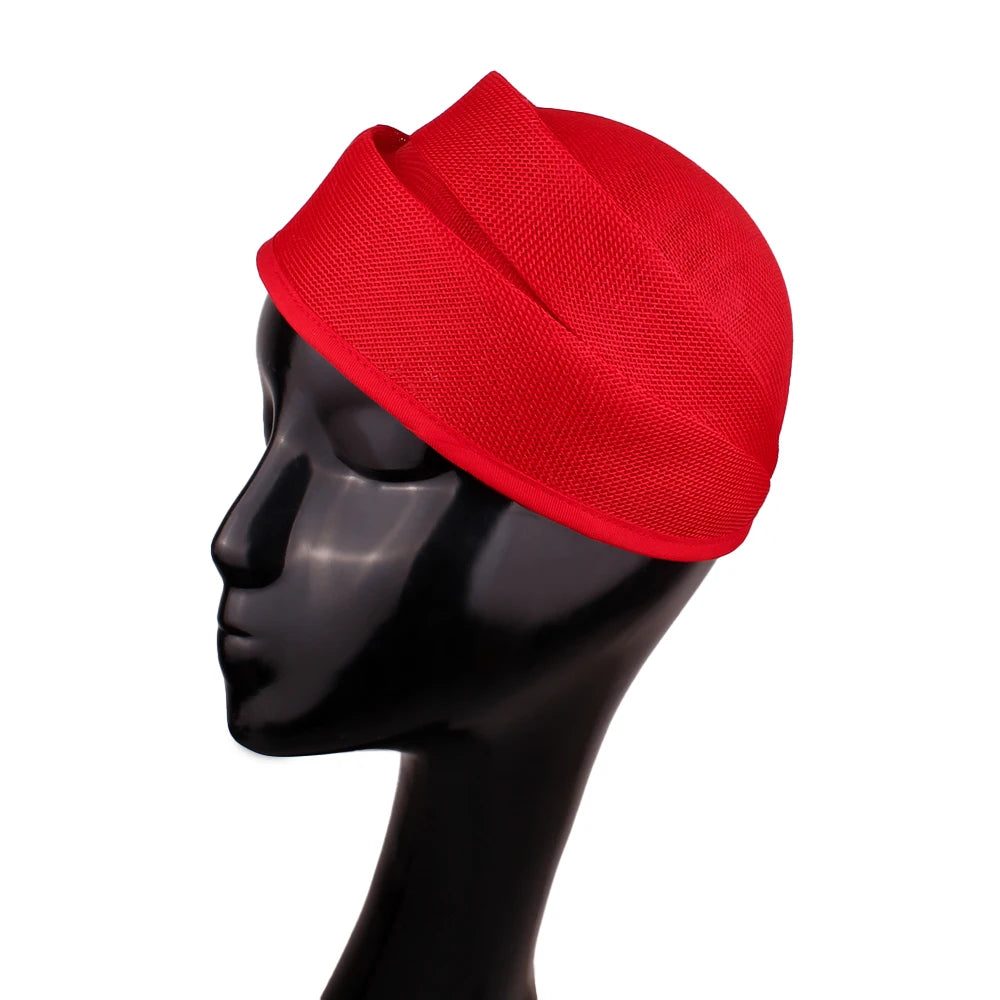 Bride Wedding Fascinators Base Ladies Women Party Dinner Hat 20 CM Size Deby Cocktail Chapeau Cap DIY Hair Accessores