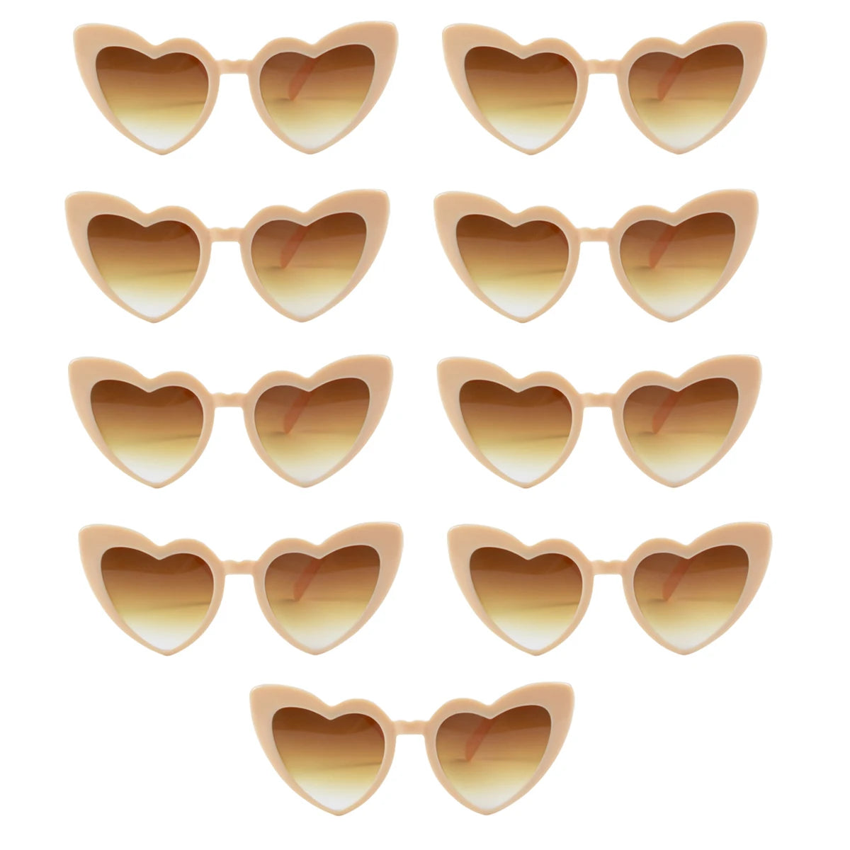 Heart Shaped Sunglasses for Women Retro Cat Eye Sunglasses Wedding Engagement Decoration Shopping Traveling Party Accessories