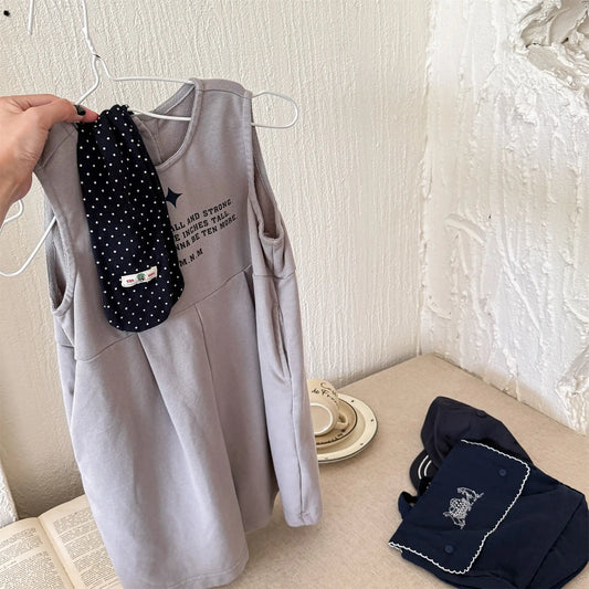 2025 Autumn New Children Casual Jumpsuit Loose Girls Wide Leg Pants Kids Trousers Baby Girl Overalls Toddler Clothes