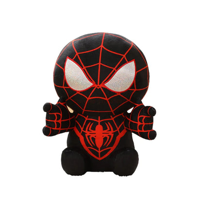 Hot Sels Anime Spider Man Plush Doll Kawaii Cute Cartoon Red Black Stuffed Doll Home Room Decor Peluche Pillow Birthday Gift