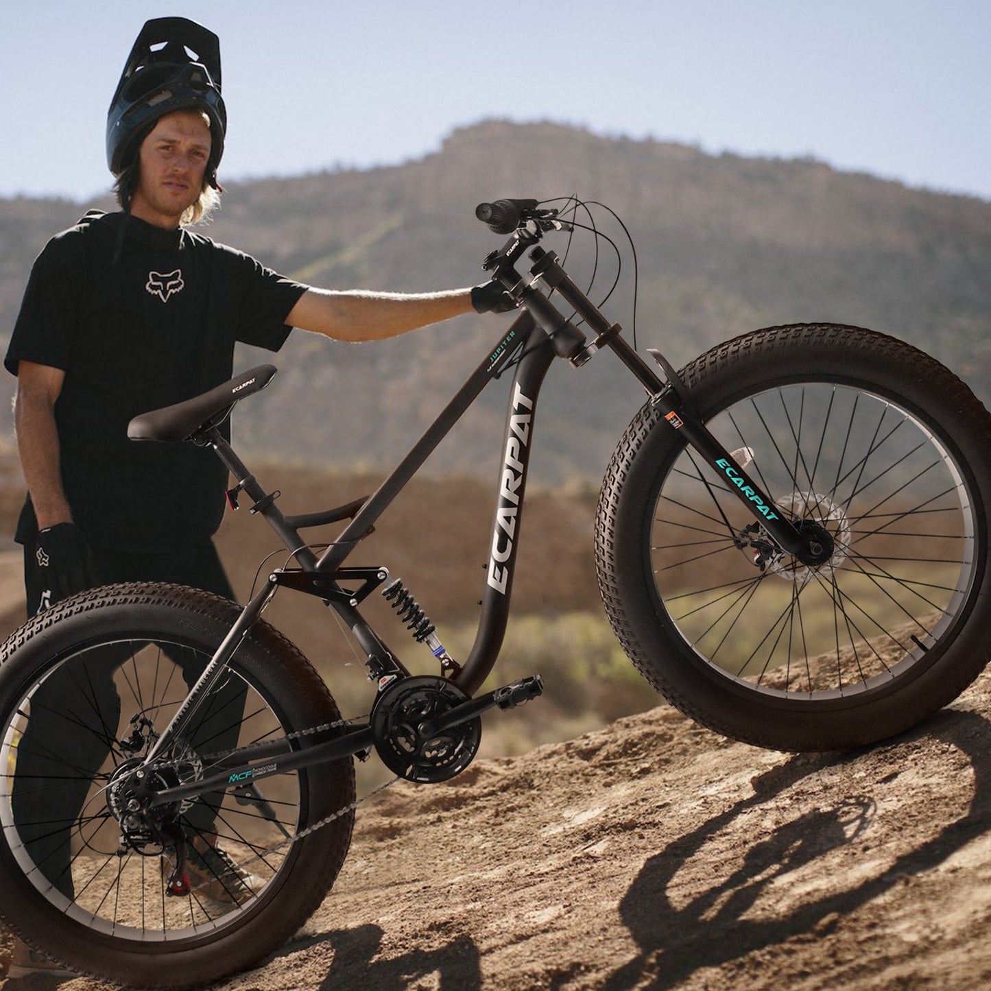 Ruffryde Ecarpat™ 26" Full Suspension MTB (21-Speed, Dual Disc, Black)