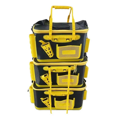 Thickened EVA Fishing Bucket Multi Function Lure Box Live Tank Rod Holder Scratch Resistant Sturdy for Rock Anglers 낚시 버킷