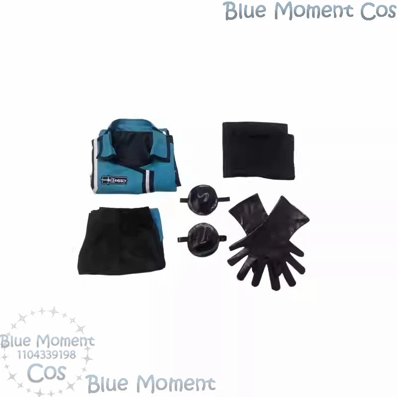 Amatori Chika Anime World Trigger Cosplay Blue Battle Uniform Coat Shirt Shorts Gloves Wig Woman Girl Halloween Party Carnival