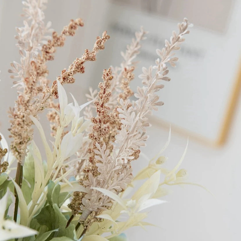 Artificial Plants Lavender Gypsophila Flowers Bouquet PE For Wedding arch Christmas Wreaths Home bonsai Decor Photography props