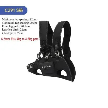 Dog Backpack Carrier for Dogs,Dog Lift Harness,Adjustable Padded Breathable Straps for Dogs, Disabled, Joint Injuries, Arthritis