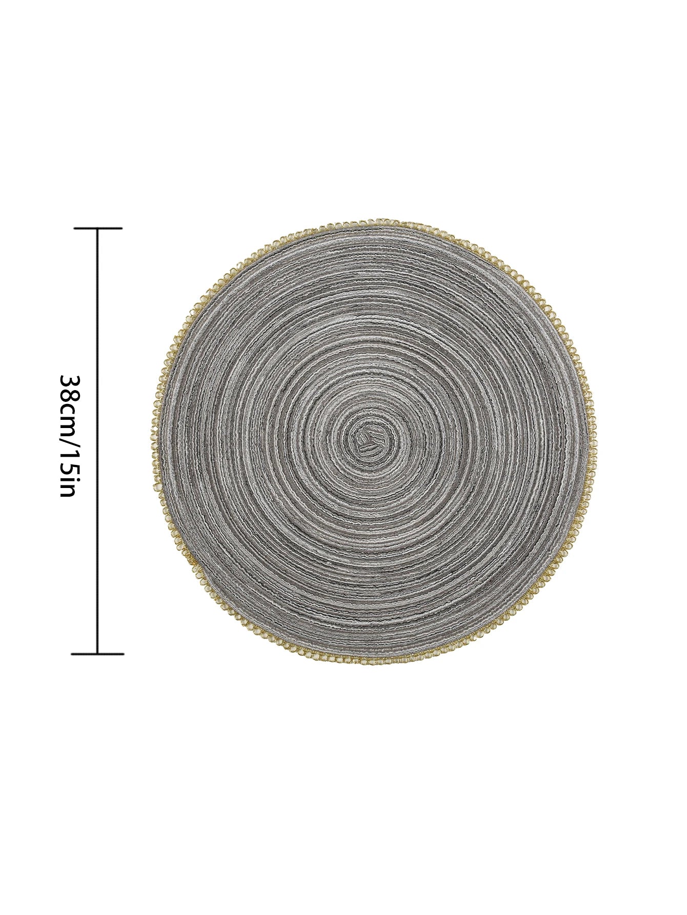 1pcs Christmas Round Kitchen Durable Insulated Mat High Quality Polyester Placemat Washable Table Mats for Dining Table