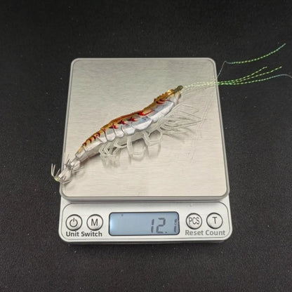 10cm Length Squid Bait 12g Weight Watermelon Laser Horizontal Jig Rattle Lure Horizontal Design Squid Jig Squid Fishing