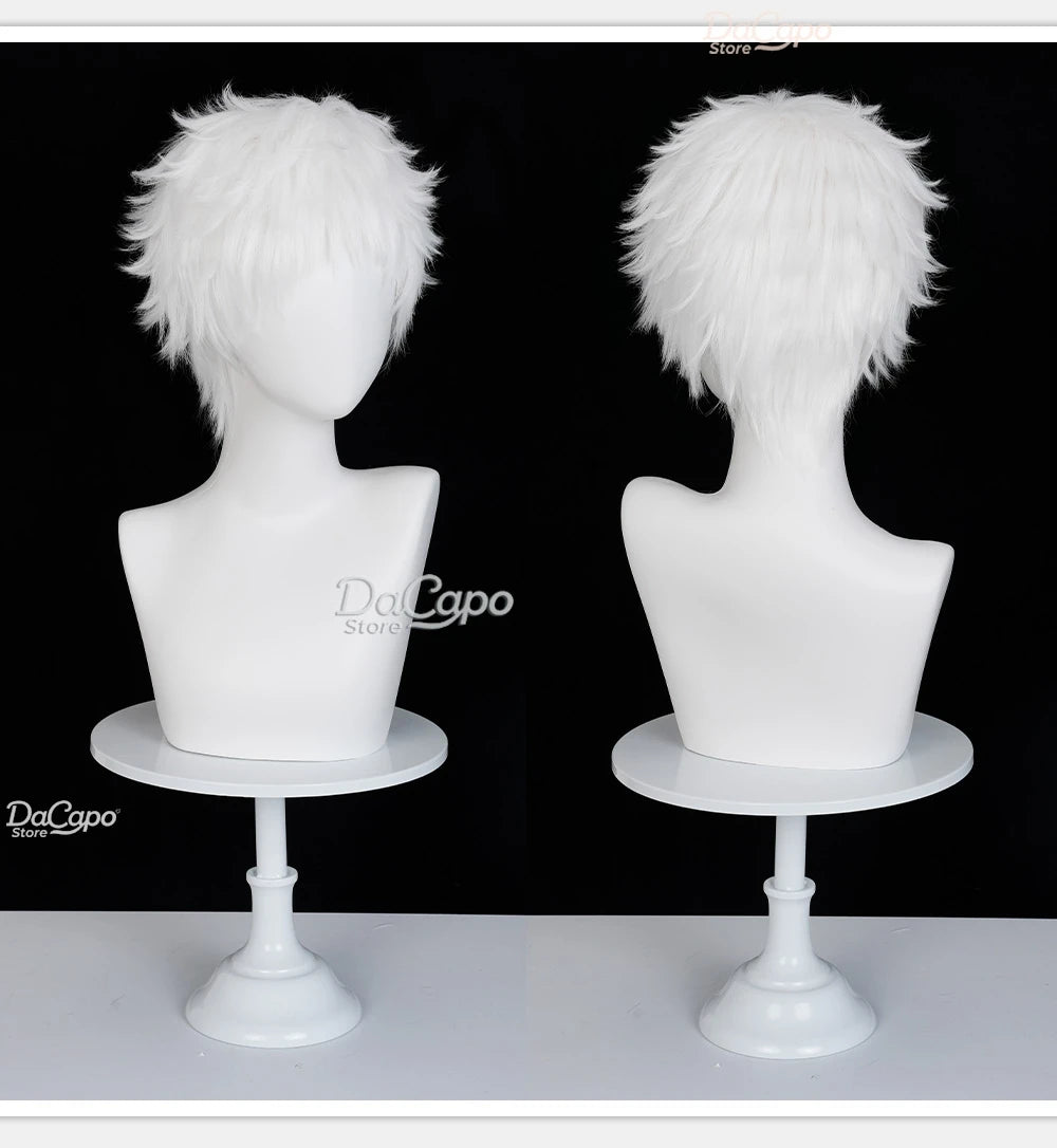 The Summer Hikaru Died Tsujinaka Yoshiki Hikaru Cosplay Wig Anime Manga 2025 Roleplay Men Women WIG Black White Short Hair ヒカル