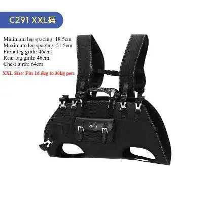 Dog Backpack Carrier for Dogs,Dog Lift Harness,Adjustable Padded Breathable Straps for Dogs, Disabled, Joint Injuries, Arthritis