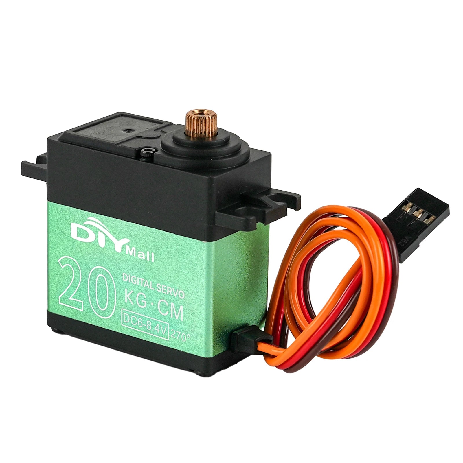 20KG 4.8-8.4V TD8820MG Digital Servo Motor Carbon Brush Half Metal High Torque 180/270/360°for Remote Control Robot Car Aircraft