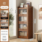 Multi-functional BambooBookcase LargeCapacity Wooden Bookshelf Storage Cabinet Display Rack Home Furniture for Living RoomOffice