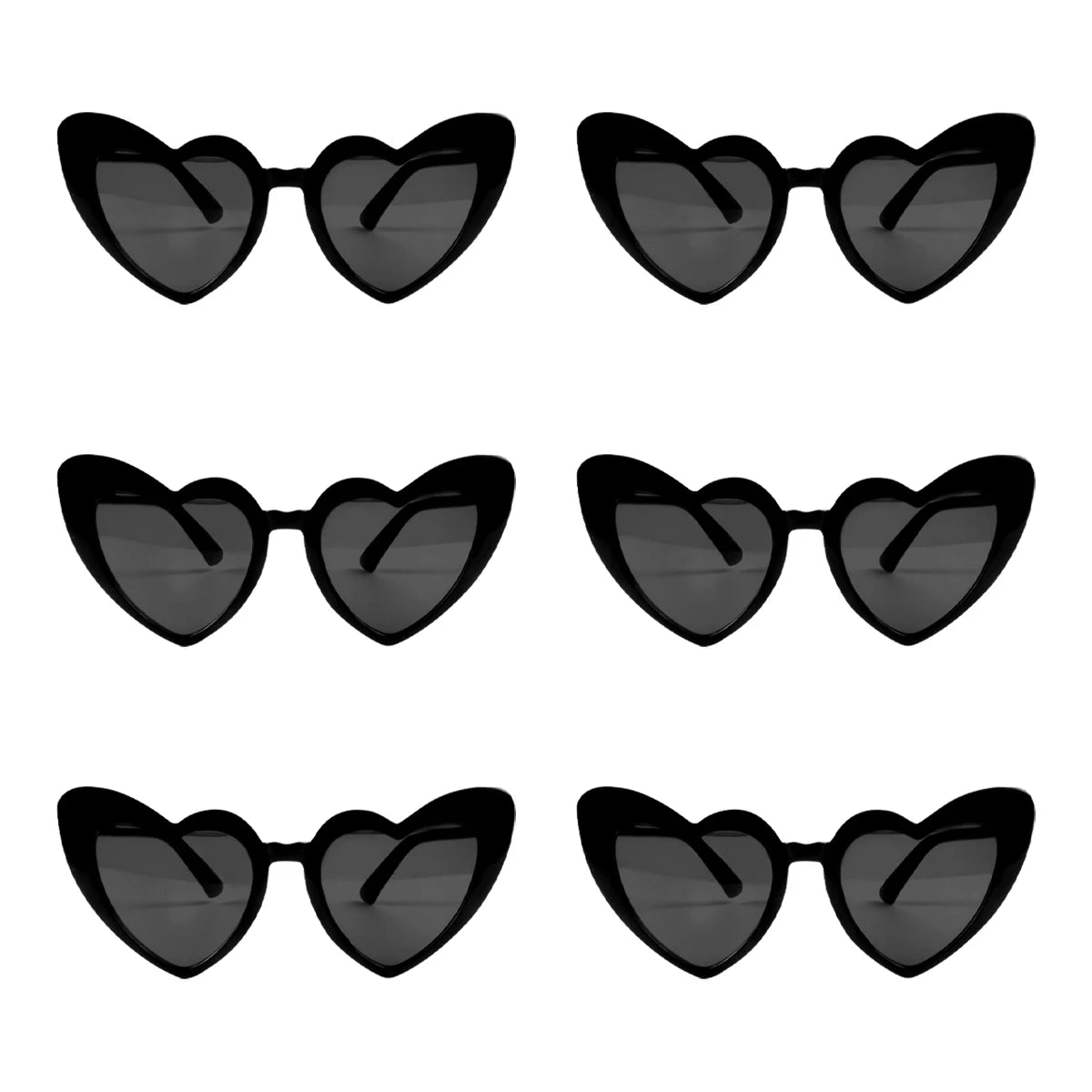 Heart Shaped Sunglasses for Women Retro Cat Eye Sunglasses Wedding Engagement Decoration Shopping Traveling Party Accessories