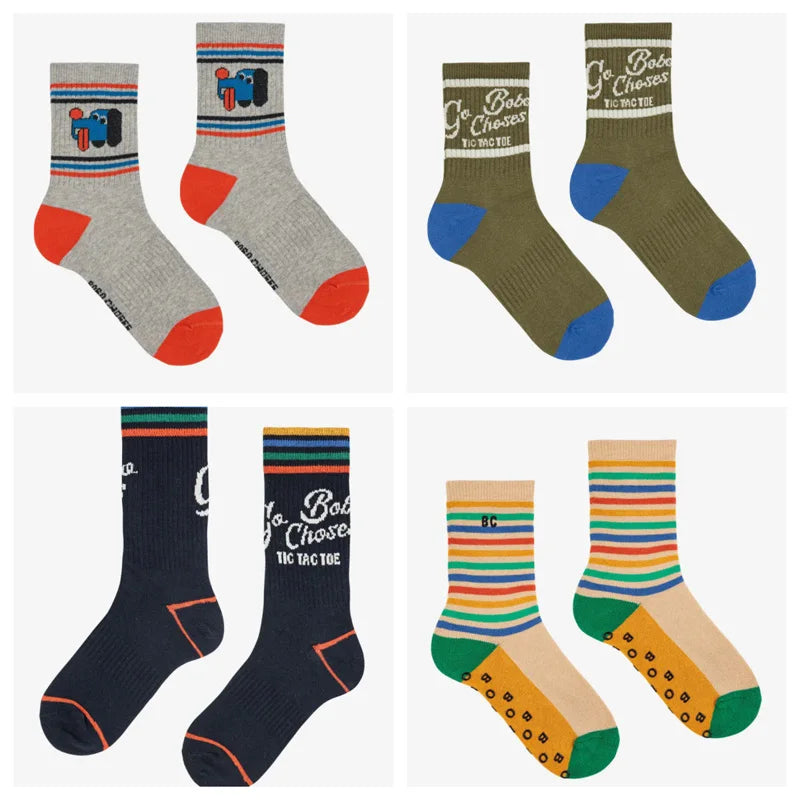 2025 BC Spring Girls Leg Warmers New Cute Cartoon Children's Cotton Socks Kid Clothes Baby Boys Sock baby girl clothes