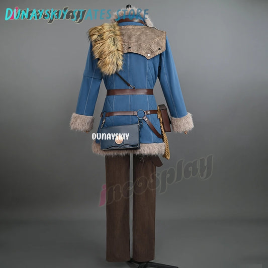 Lies of P: Overture Male lead P Cosplay Costume Coat pants belt props accessories scarf set Halloween party new fashion uniform