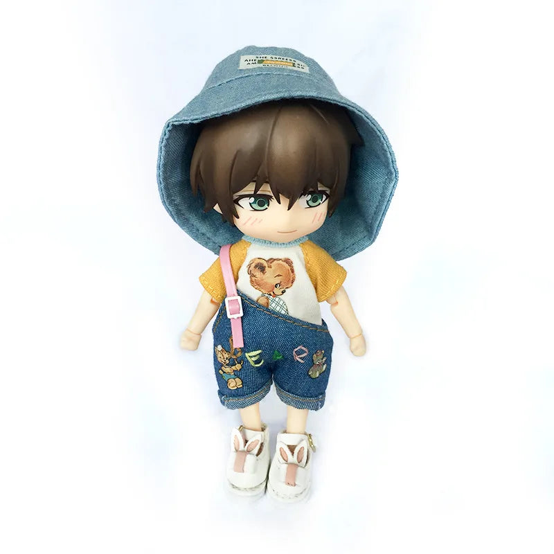 New Ob11 Baby Clothes Obitsu11 Cool Coat Molly Doll Clothes Dress With Hat 1/12bjd Gsc Doll Clothes Accessories For Gsc OB11