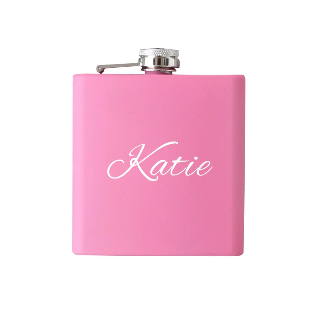 Personalized Bridesmaid Flask, Maid of Honor Gift, Flask for Bride, Custom Flask for Women, Best Friend, Gifts for Wedding Party