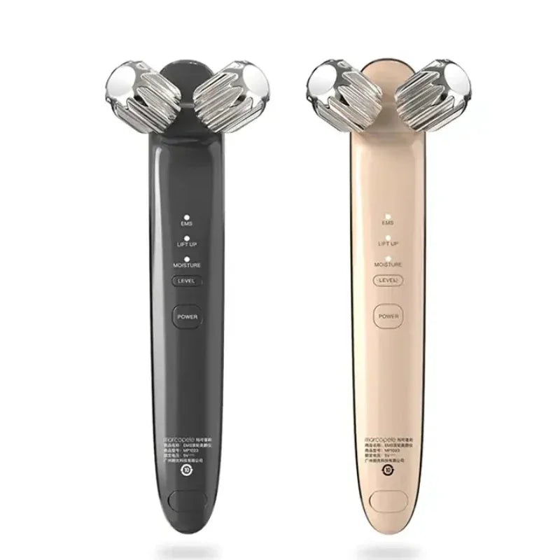 Lifting facial massage vibration roller tightening V-face slimming instrument
