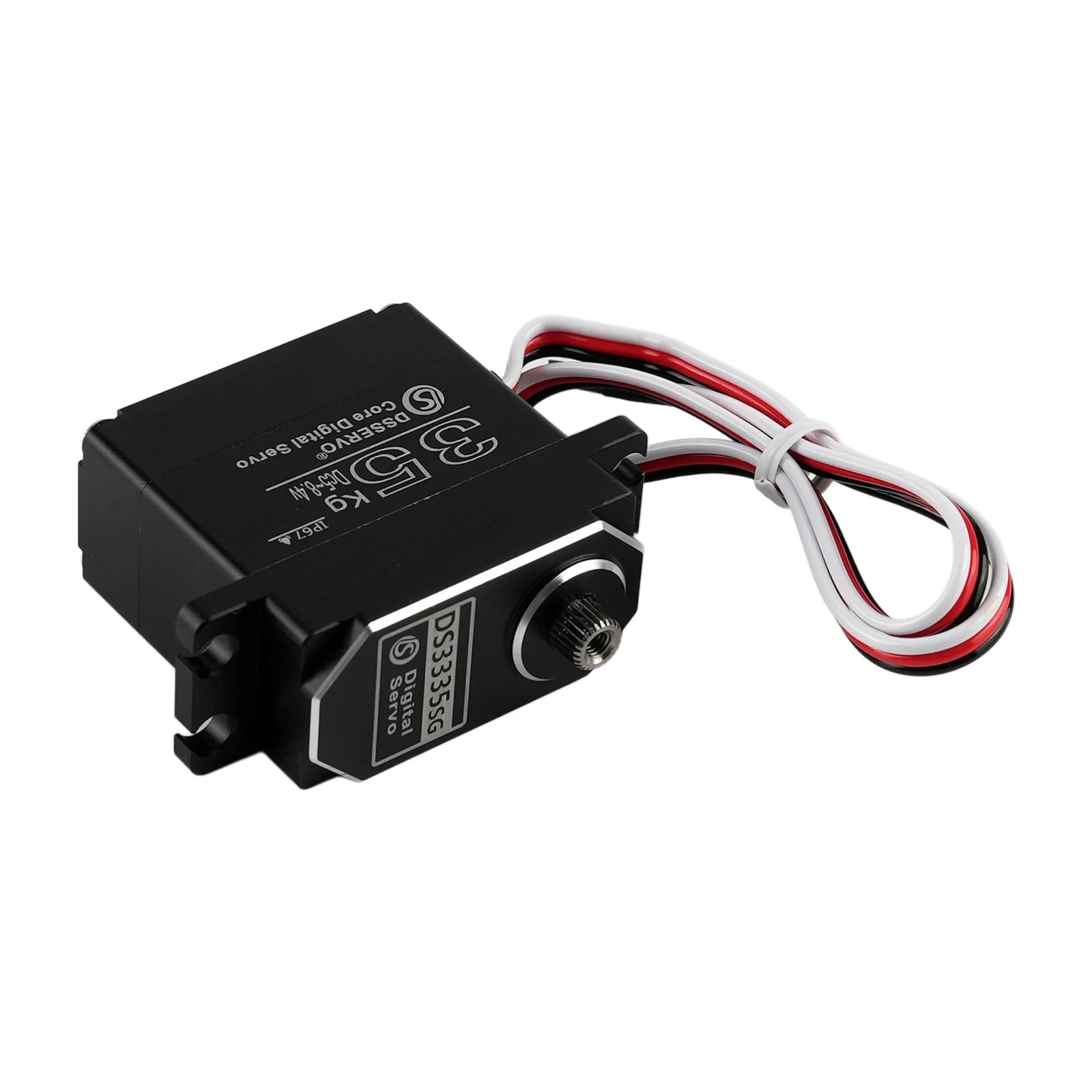 35Kg All-Metal Digital Servo DS3335 180/270/360 Degree Carbon Brush Servos IP67 Waterproof Metal Gear For RC Robot Cars Crawler