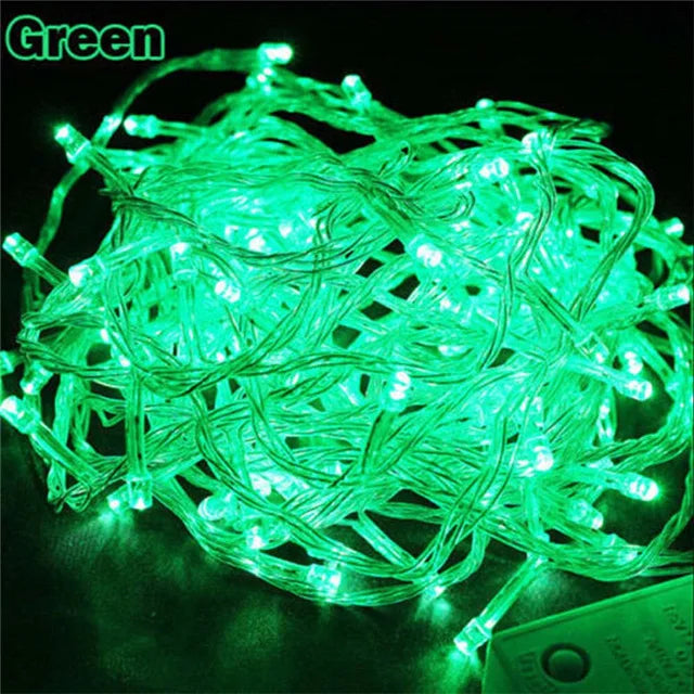 110V 220V 10M 100 Led String Garland Christmas Tree Chain Fairy Light  Waterproof Home Garden Party Outdoor Holiday Decoration