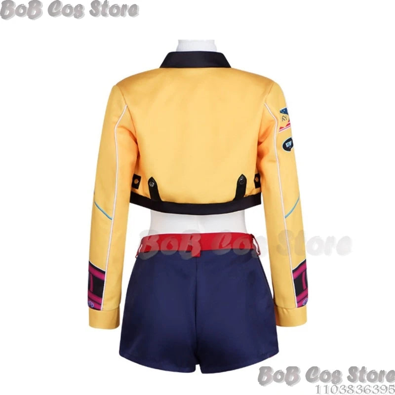Rumi 2VER Suit K-POP Demon Hunter Cosplay Idol Girl Group Suit Sexy Coat Jacket Woman Wig Halloween Party Carnival Stage Outfit