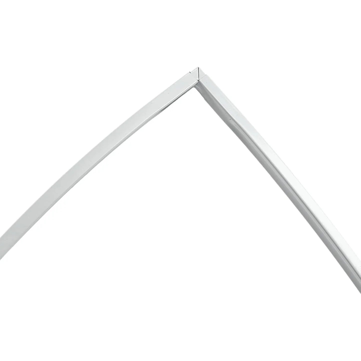 Metal Arch Backdrop Stand 7.35FT Angle Top Wedding Arch Backdrop Stand Curved Design Flower Balloon Frame (White)