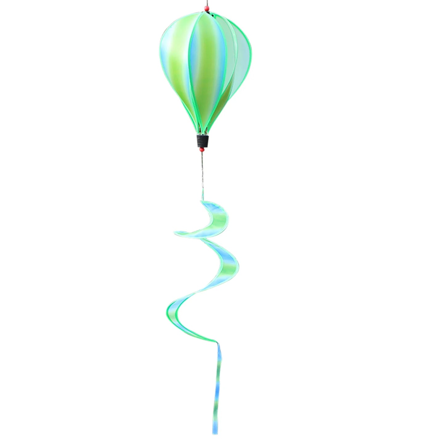 Hot Air Balloon Wind Spinner, Rainbow Hanging Wind Twister, Garden Outdoor Toys