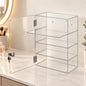 Clear Acrylic Collection Display Box with Hinged Door for Figurines Toys Safe Storage Showcase