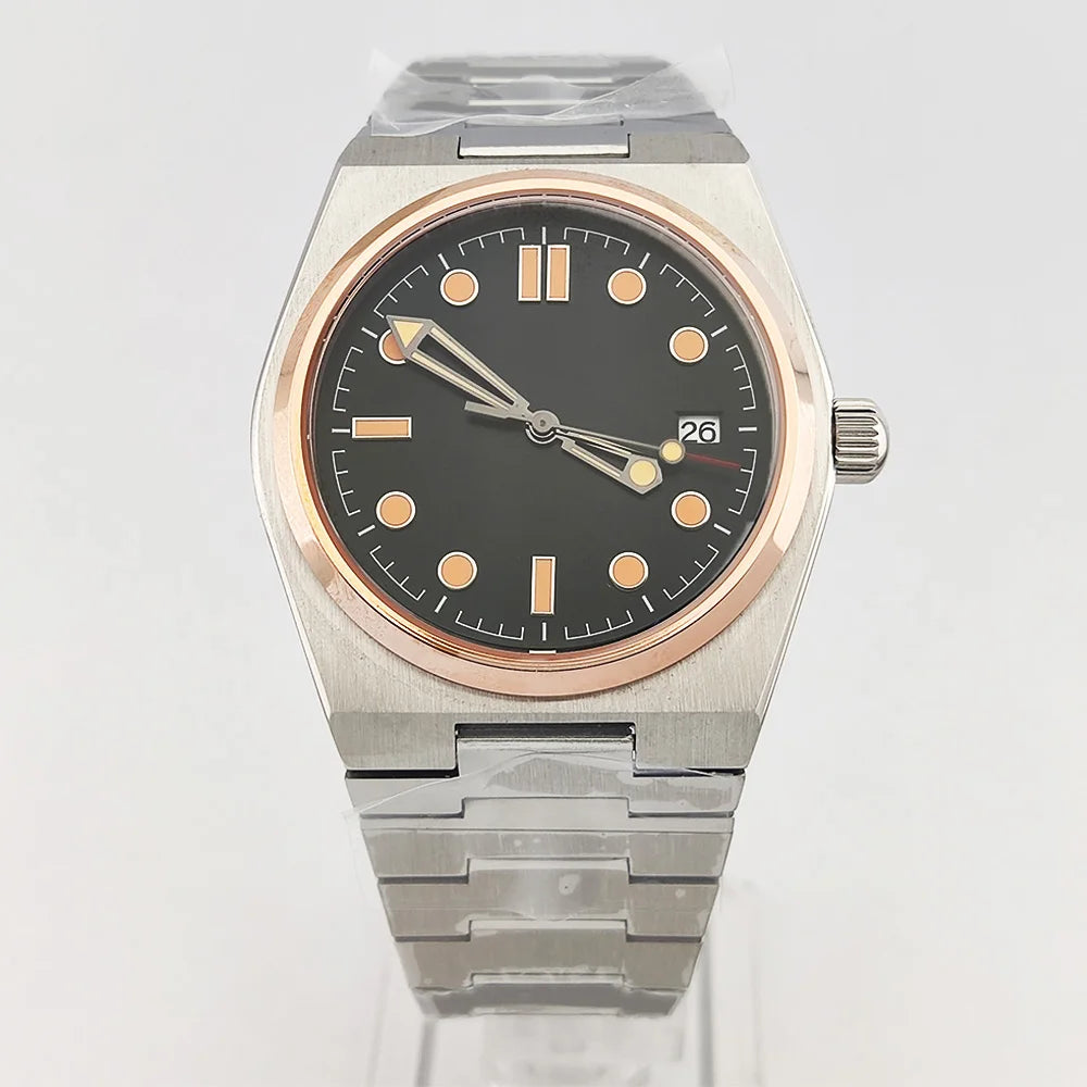 New Luxury Men's watch Stainless steel sapphire glass 10Bar waterproof wrist watch NH35 Movement Automatic mechanical NH35 watch