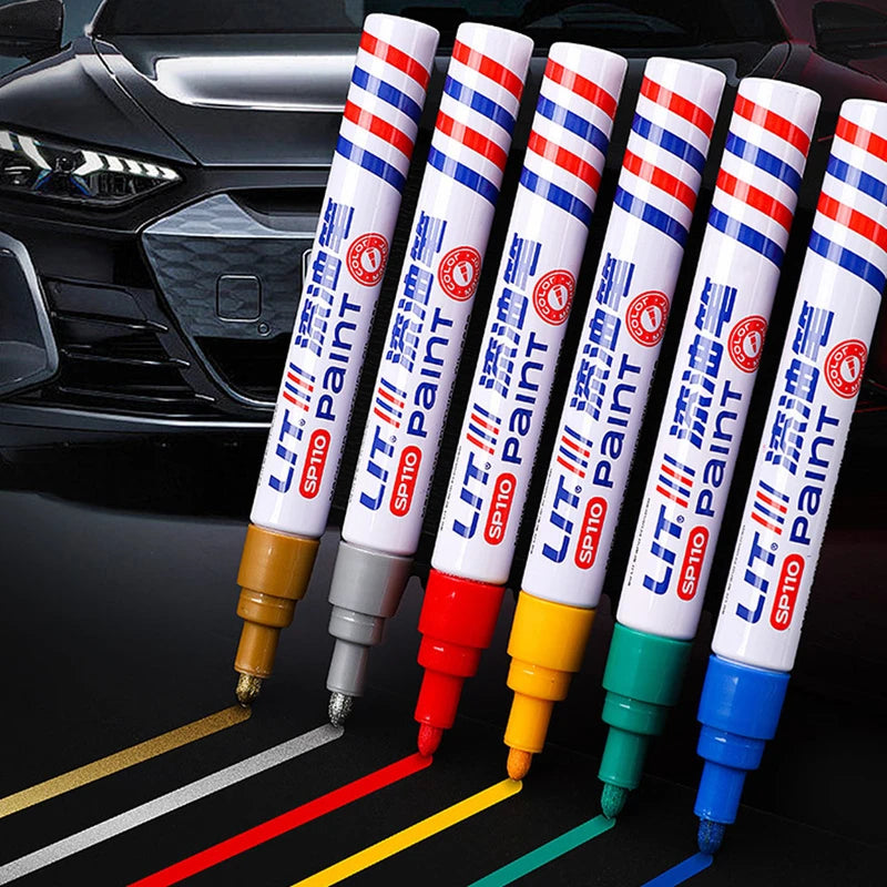 Car Paint Scratch Repair Pen For Cars Coat Scratches Touch Up Remover Tire Oily Mark Pen Waterproof Paint Pencil Car Accessories