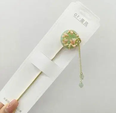 Ancient Chinese Style Hair Sticks Crystal Hairpin Chopsticks For Women Pearl Pendant Hair Clasp Forks Ancient Headpiece Gift