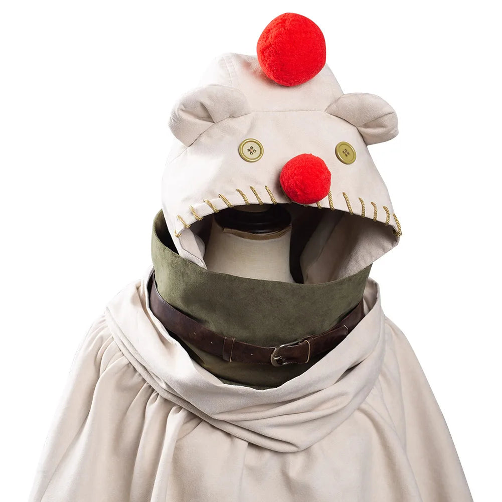 Intergrade Yuffie Kisportabi Moogle Cloak Cosplay Costume Adult Fantasy Hooded Coat Disguise Outfits Halloween Carnival Suit