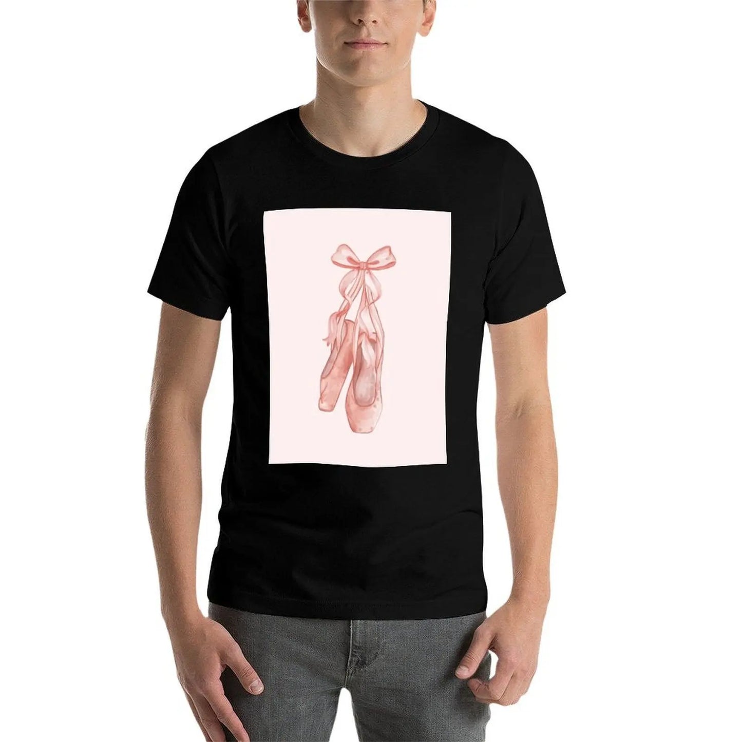 Ballet Dreams – Pink Pointe Shoes with Ribbon T-Shirt vintage t shirts funny meme t-shirts croswit shirt man t shirts men
