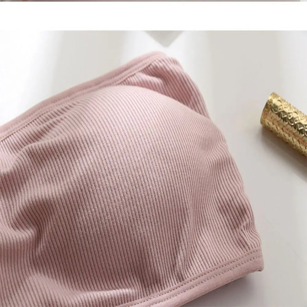 Invisible Chest Strapless Bra Fashion Cotton Sexy Tube Top Inside Dress Female Lingerie Chest Wraps Summer