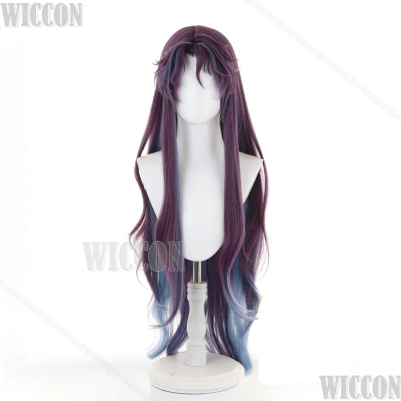 Merman Rafayel Lemurian Sea God Game Love And Deepspace Cosplay Long Purple Hair Wig 3D Prop Man Sexy Outfit Halloween Comic Con