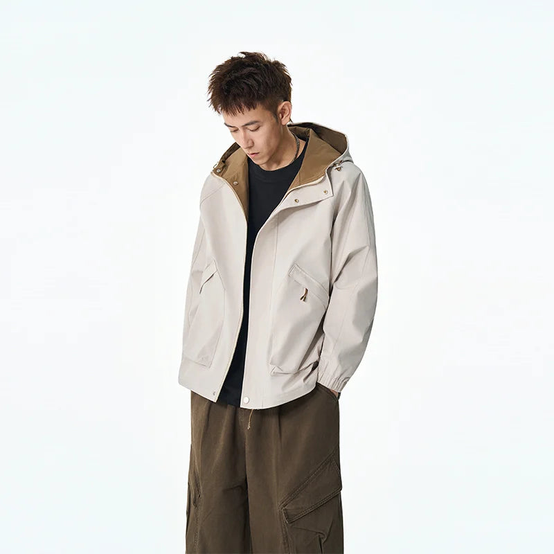 Men's Waterproof Jacket New Workwear Jacket Autumn Thin Long Sleeve Baseball Uniform Cycling Jacket Slim Fit Luxury Clothes