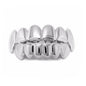 TOPGRILLZ New Fit Rose Gold Color Plated Hip Hop Teeth Grillz Caps Top&Bottom Grill Set for Christmas Party Vampire Tooth Grillz