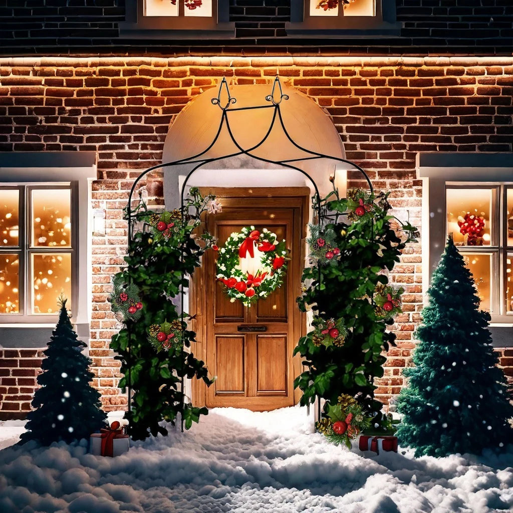 1pcs Metal Garden Arch Rose Arbor Climbing Plant Frame Balloons Archway Wedding Birthday Party Arch Stand Lawn Courtyard Decor