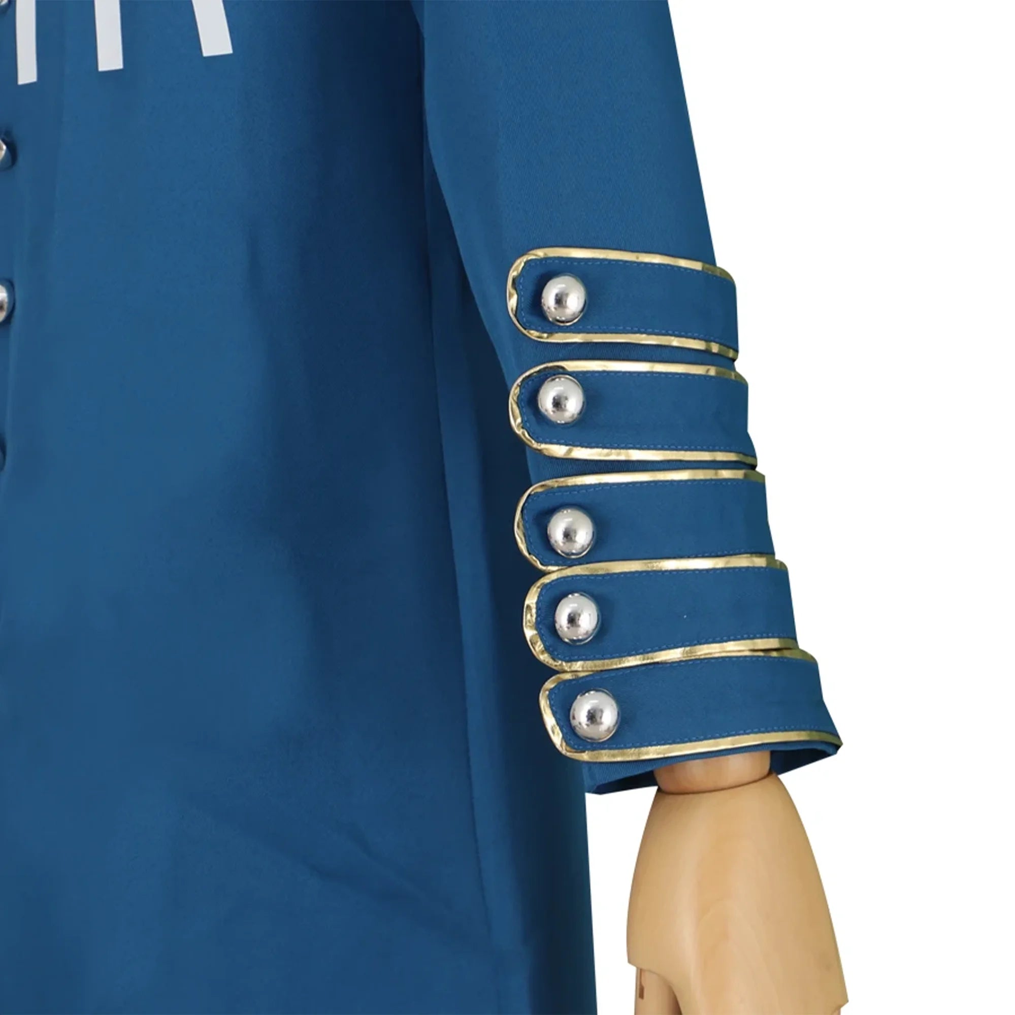 Vergil Cosplay Costume Long Coat Jacket Blue Trench Coat Anime Halloween Party Uniform