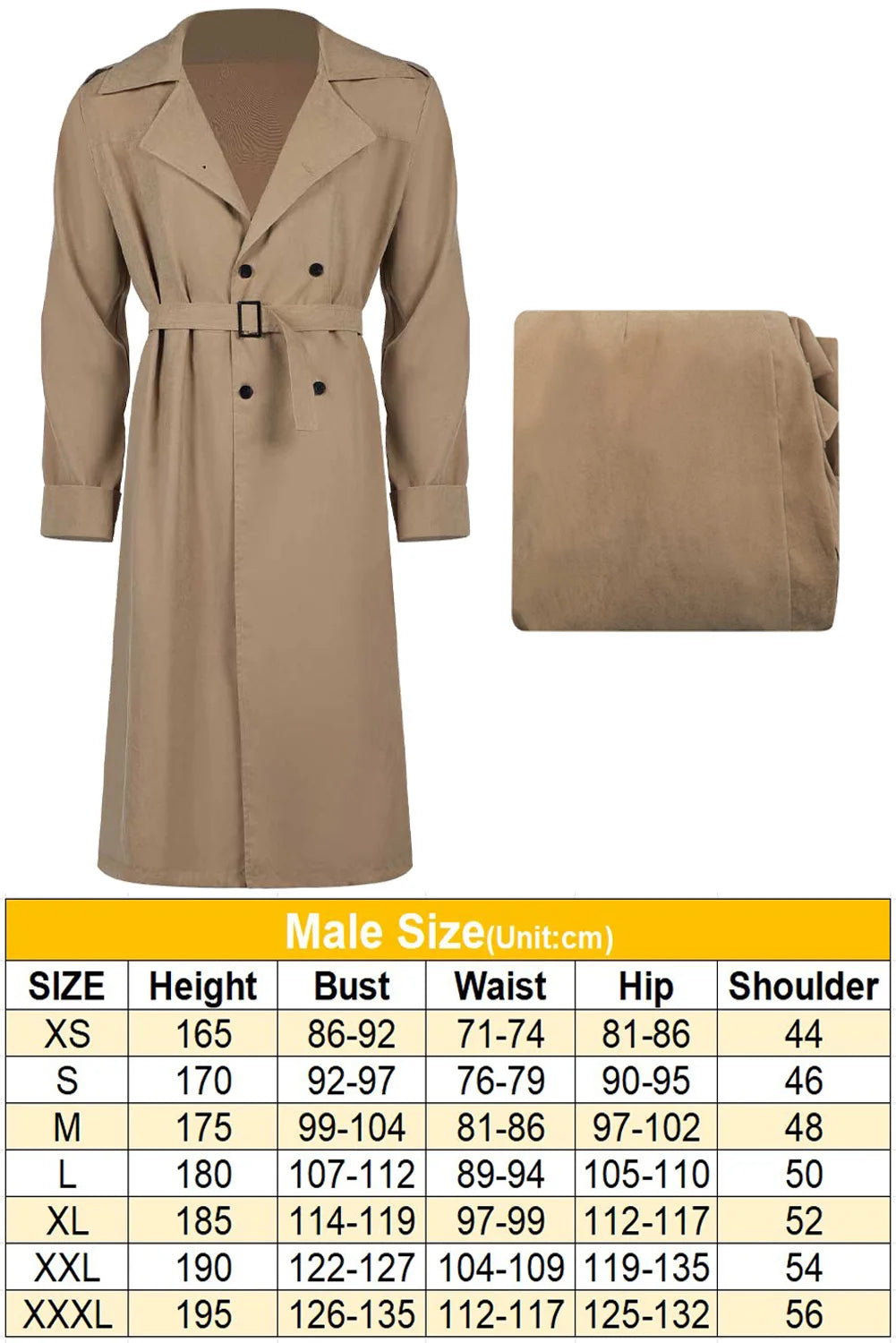 Men Thing Cosplay Brown Coat Costume Movie 4 Pieces Fantastic Disguise Roleplay Fantasia Jacket Long Coat Tops Halloween Suit