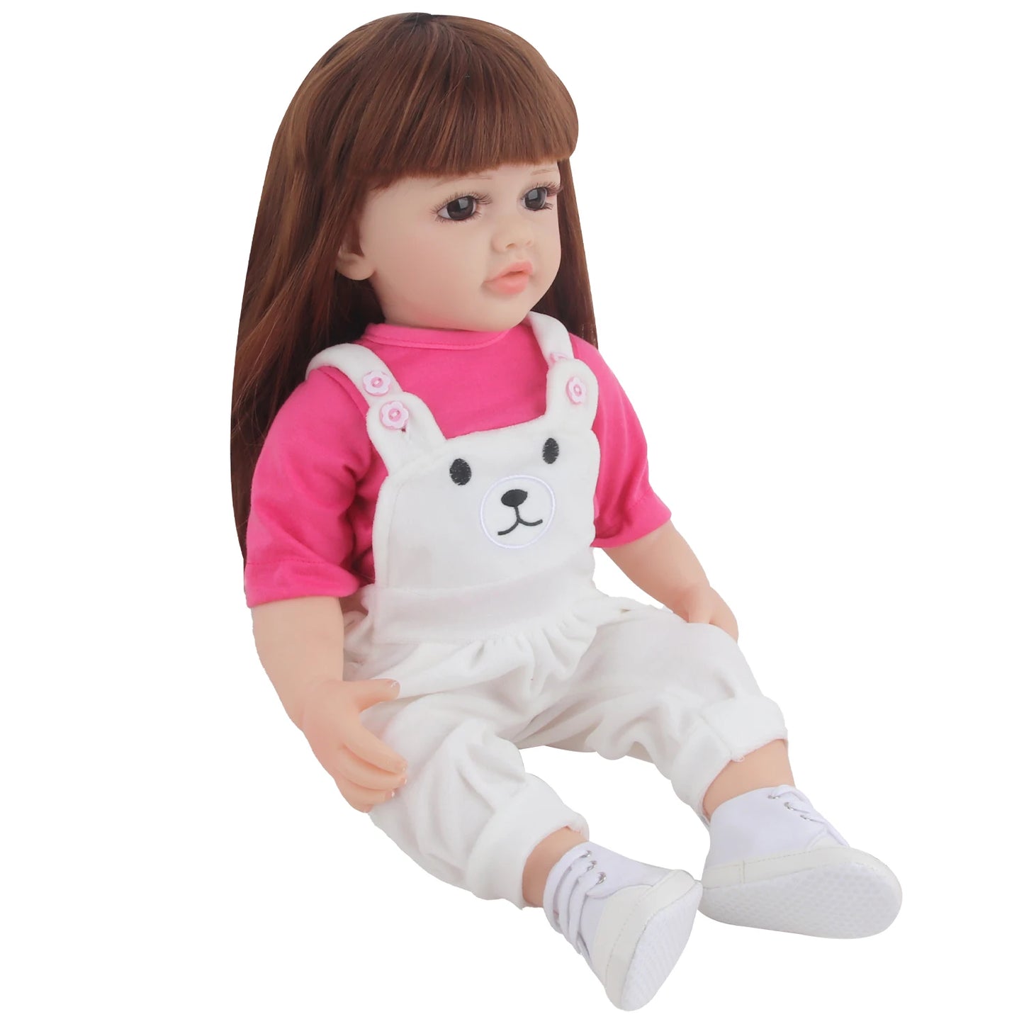 525CM Reborn Girl Doll Clothes Set Backband Pants+T-Shirt Clothing Suit Outfit For 22 Inches Baby New Born Girl Dolls Toy