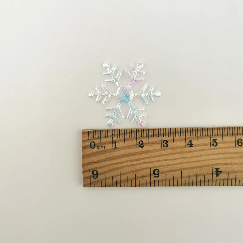 200pcs/lot 3CM Christmas Snowflakes Confetti Artificial Snow Xmas Tree Ornaments Decorations For Home Party Wedding Decor