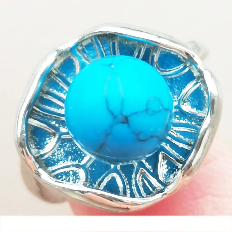 Aventurine Round Bead Ring WB1110