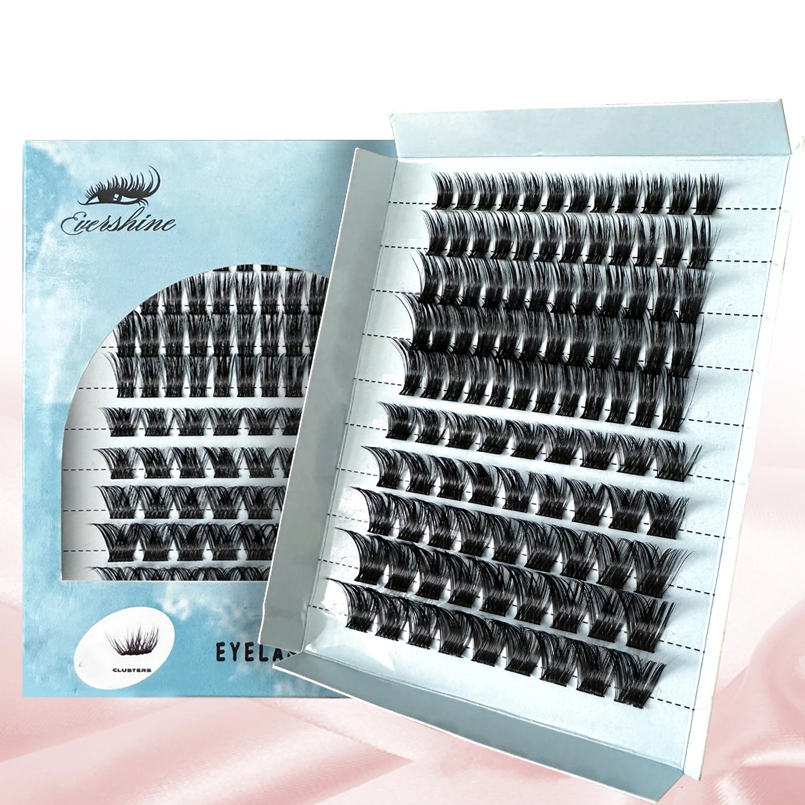 Mixed DIY Eyelash Segmented Eyelashes Faux Mink Lashes Very Softer Natural Reusable Large Box Affordable Package